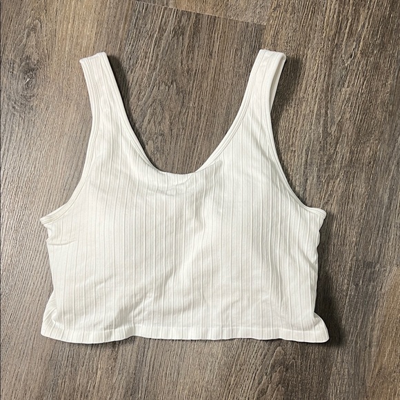 Ryka Other - Ryka White Ribbed Padded Sports Bra Size XL